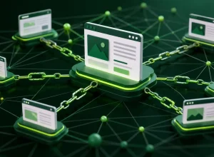 Ilustração sobre backlinks, link building e autoridade digital
